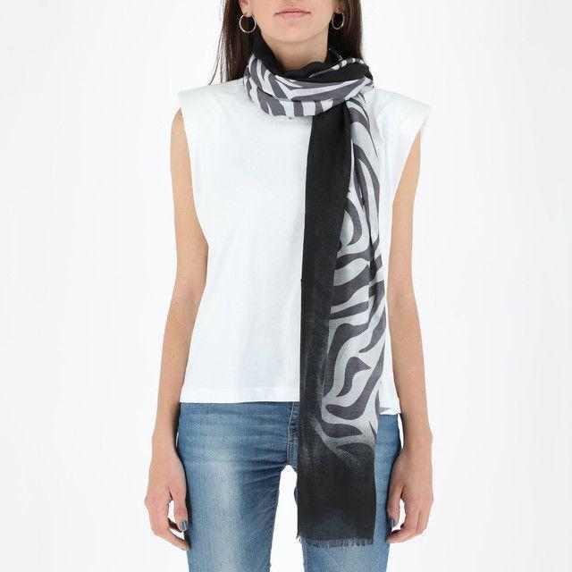 Pañuelo Estampado Negro Zebra iD-1