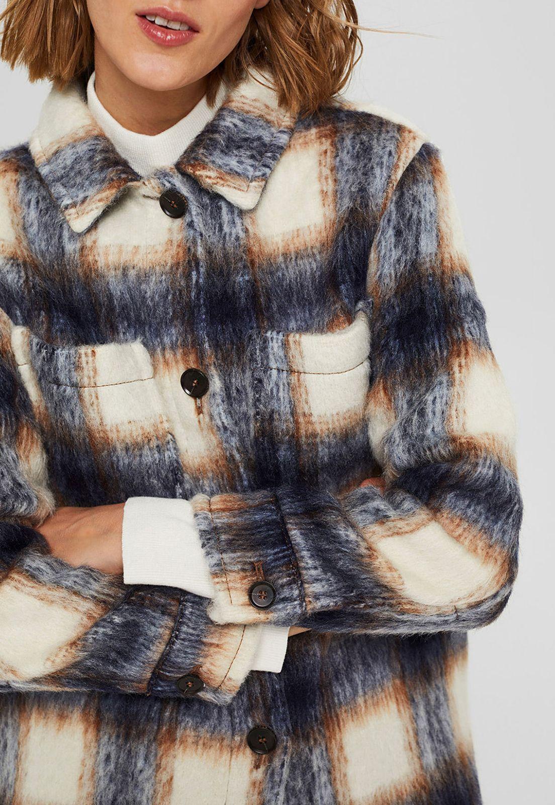 Sobrecamisa Mujer A Cuadros Esprit-2