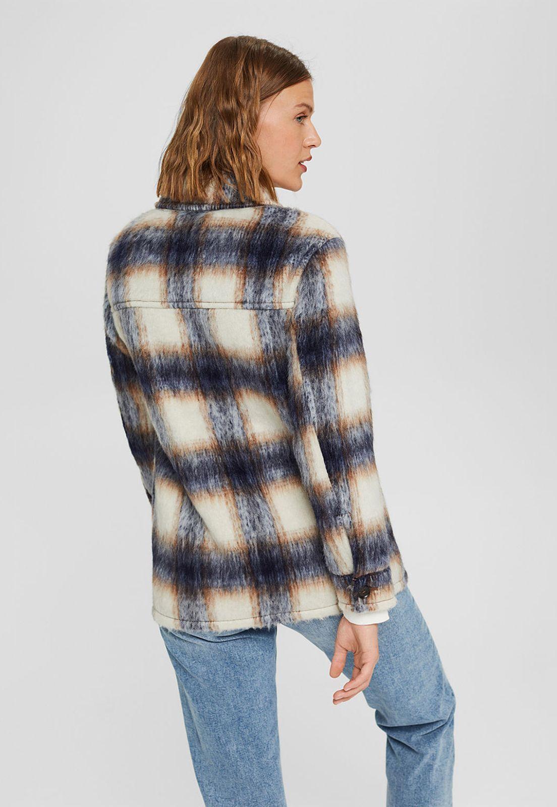 Sobrecamisa Mujer A Cuadros Esprit-1