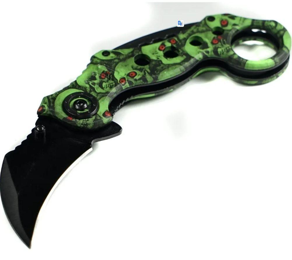 Karambit Counter Strike Desert Ops Green AF85-1