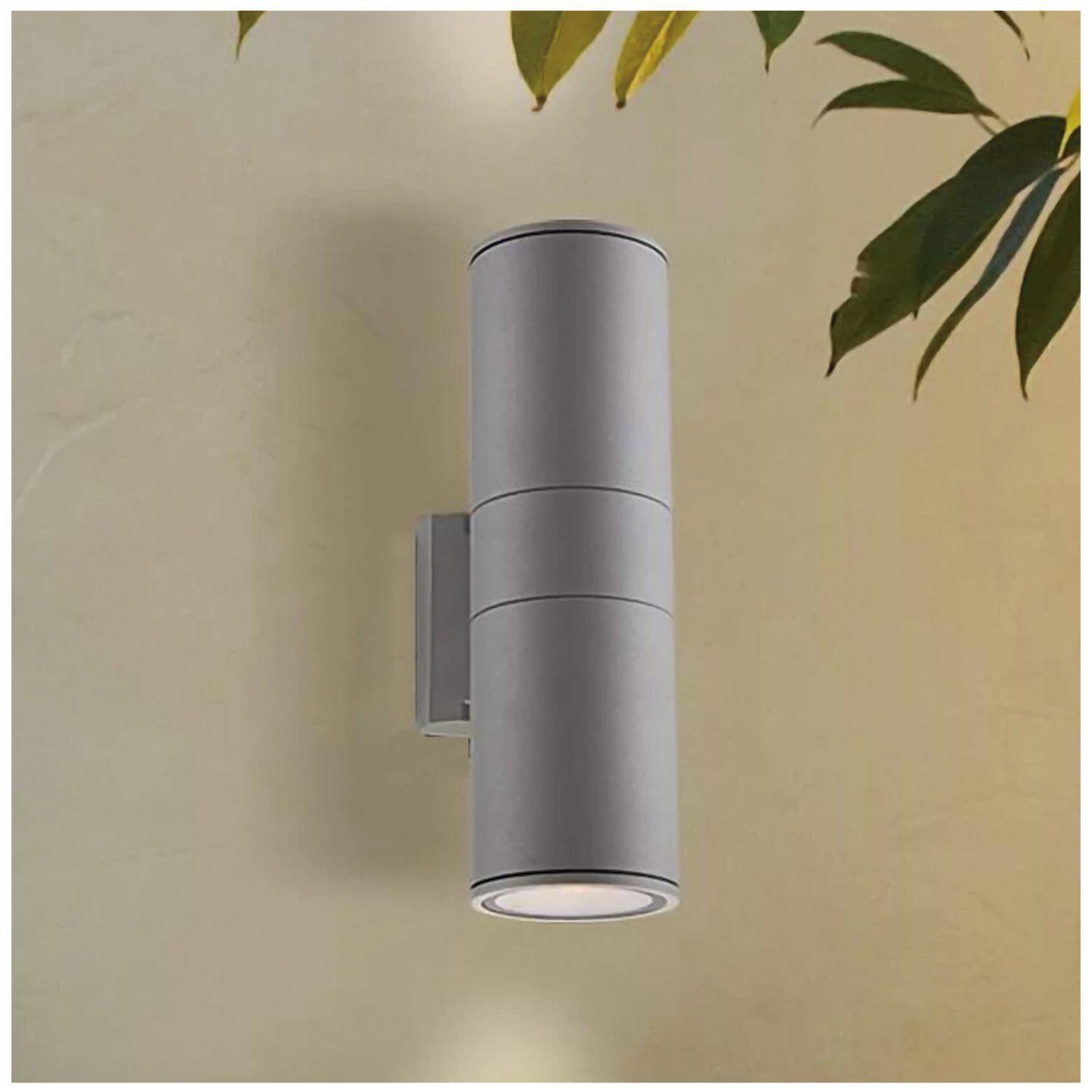 Apliqué Doble Porta GU-10 Cilindro Kapelle Gris -4