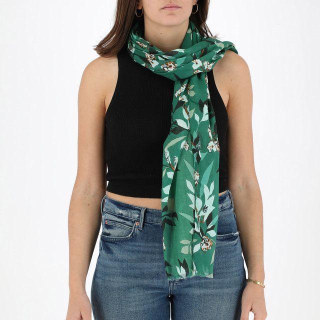 Pañuelo Estampado Verde Enredadera iD-1