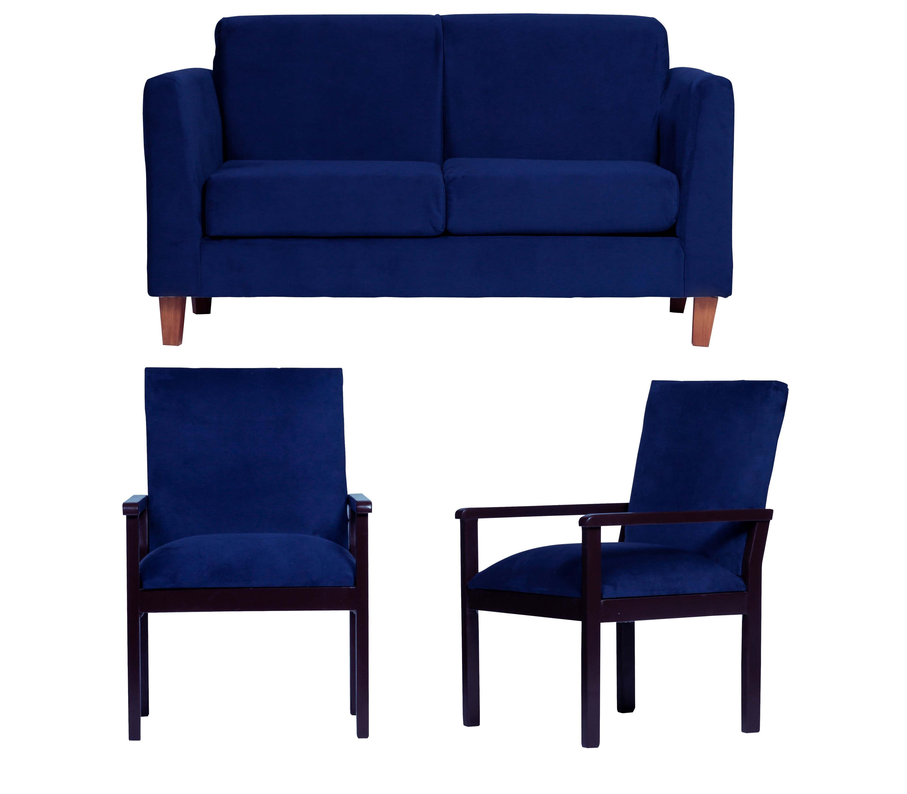 Living Trento 2C + 2 Sitiales Azul-0