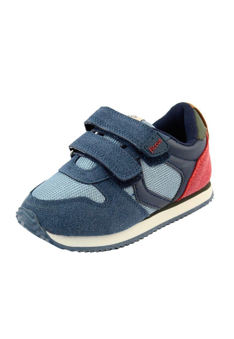 Zapatilla sport jogging 2 velcros a caminar niño 880-1