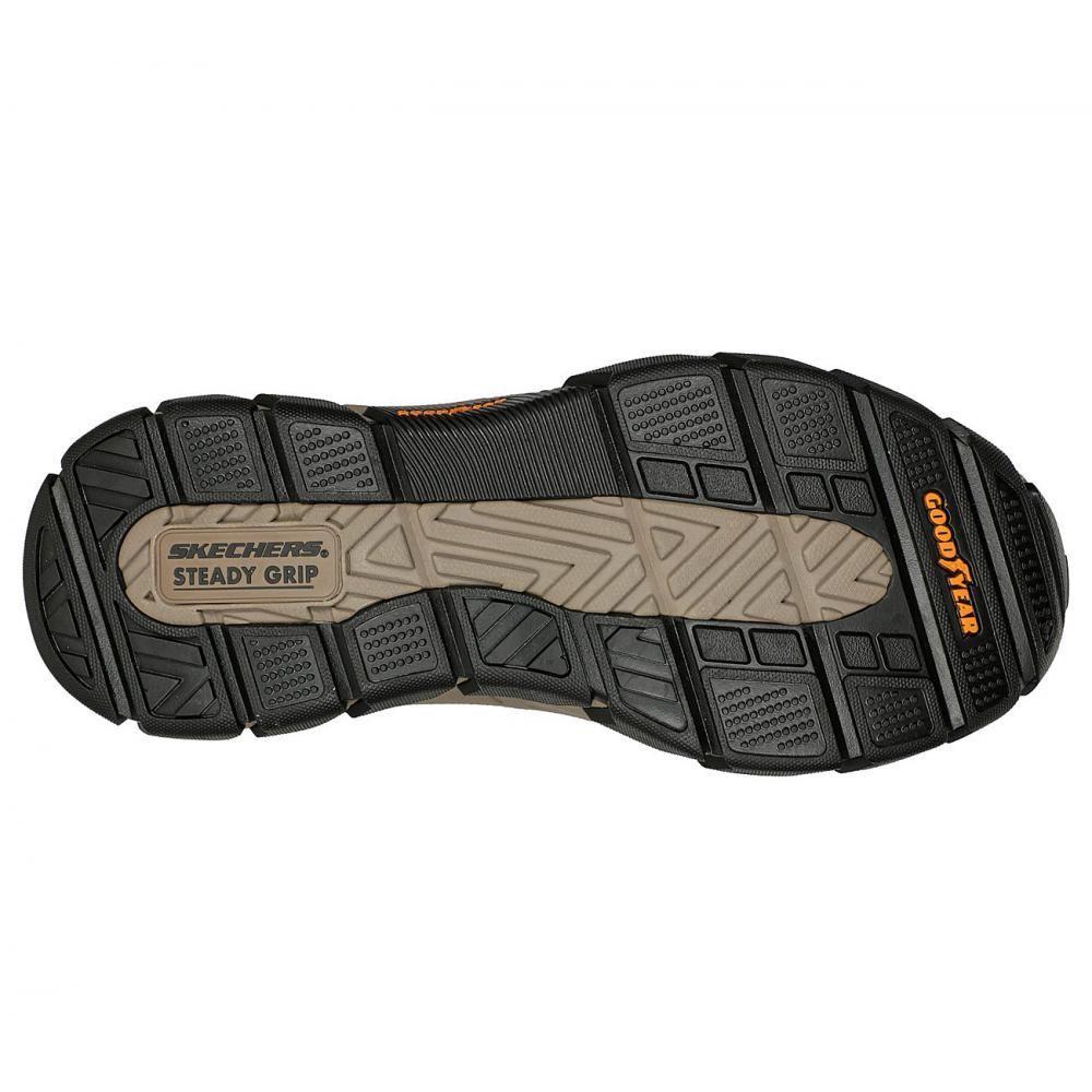 Zapato Hombre Respected Café Skechers-2