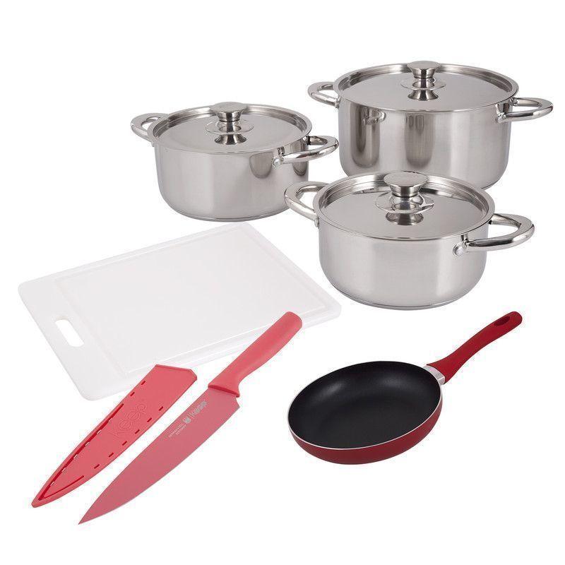 Bateria de Cocina + Utensilios 9 Piezas AH36 - ArtHome-0