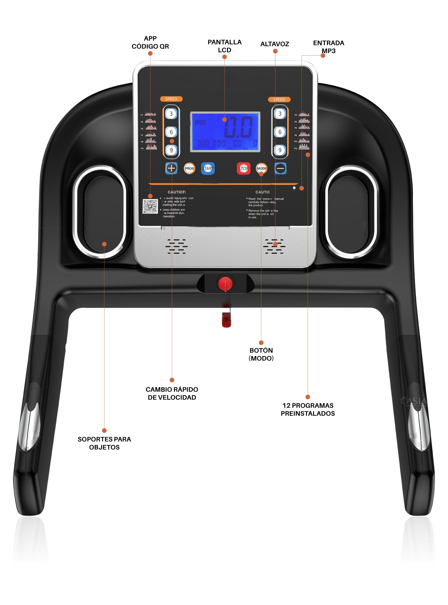 Trotadora con Masajeador TREADMILL T600MN-1