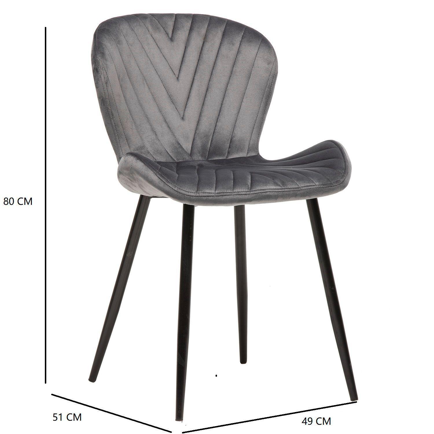 Silla Comedor Radar Gris -5