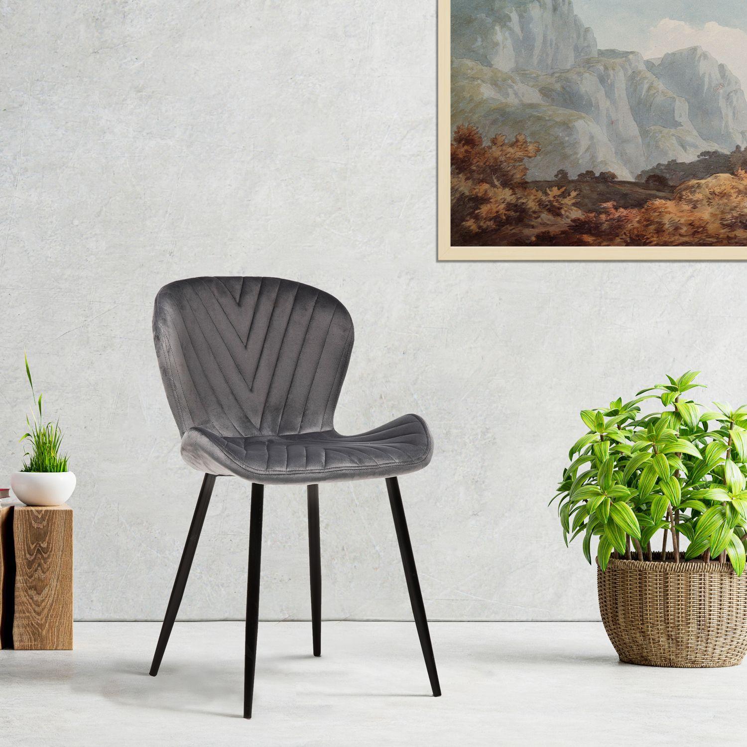 Silla Comedor Radar Gris -1