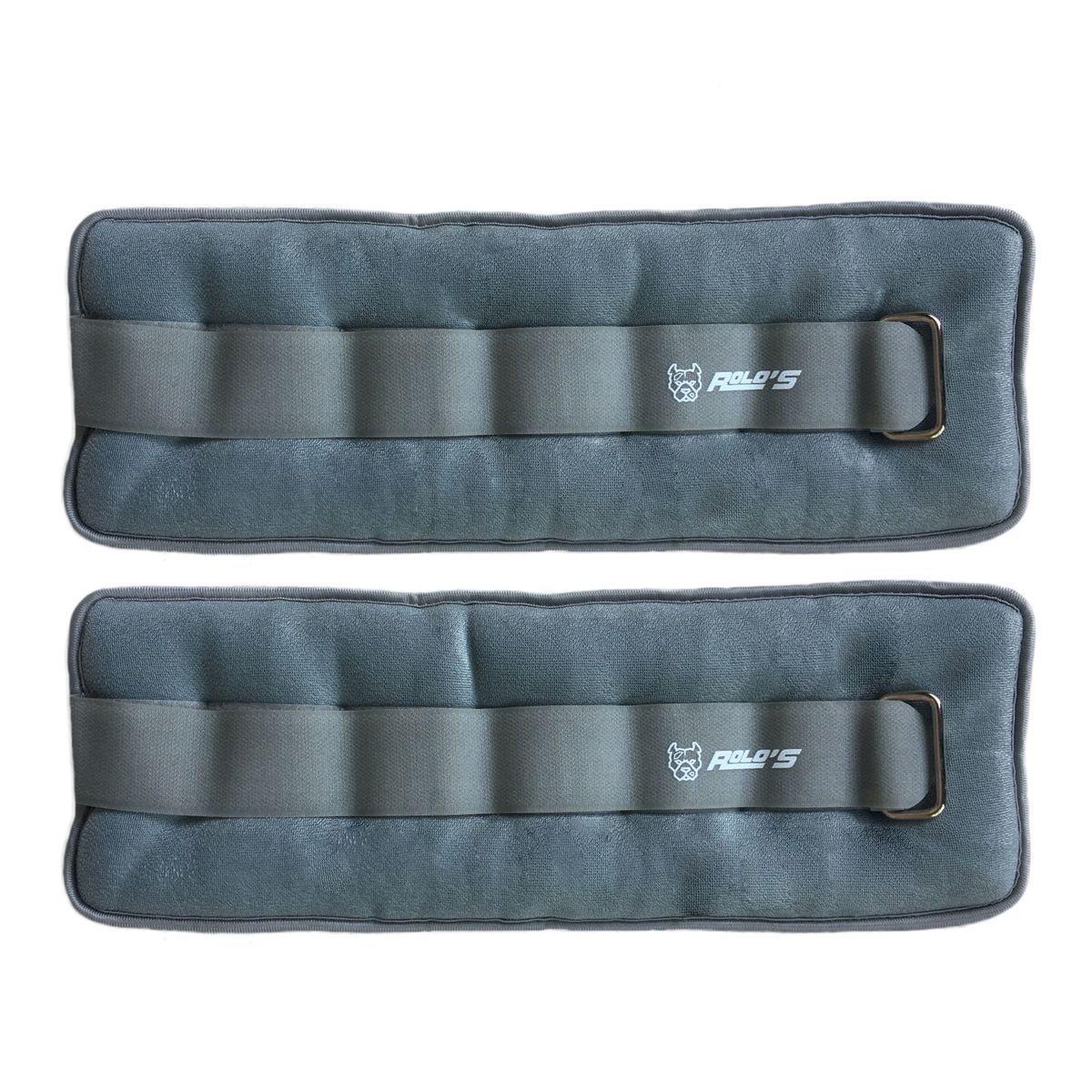 Pesas Arena Tobillo Muñeca 1 Kg Par Gris-0