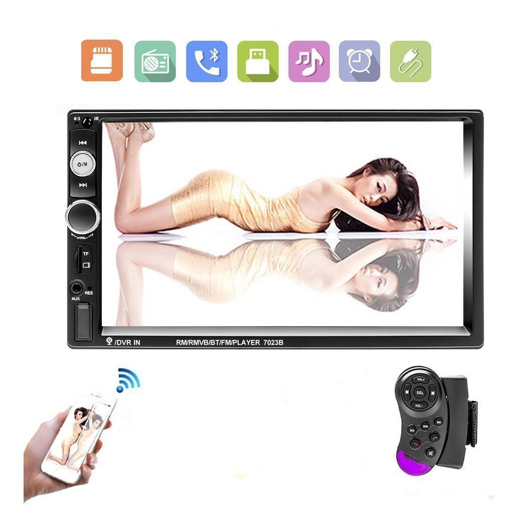 Radio Auto 2 Din Mirrorlink+camara Retroceso+comando Volante-1