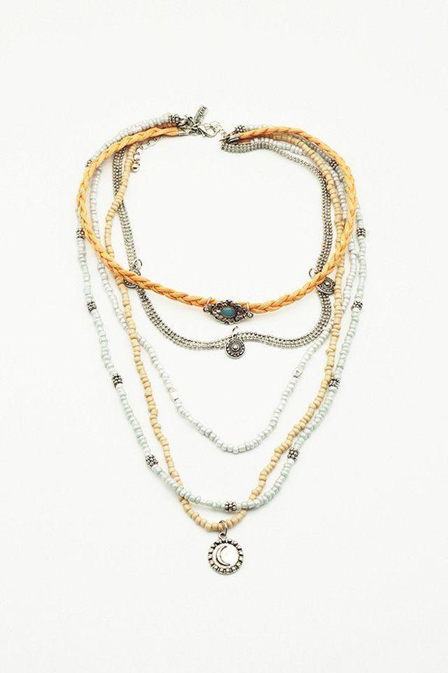 Collar Romantic Plateado Humana-0