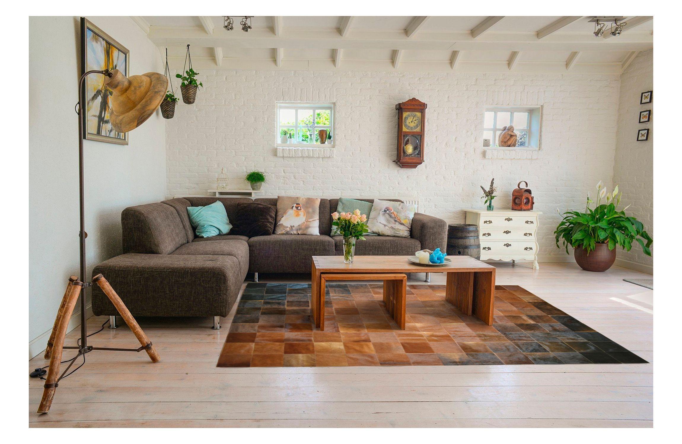 Alfombra Cuero Moo 200x280 cm Mod Hereford-2