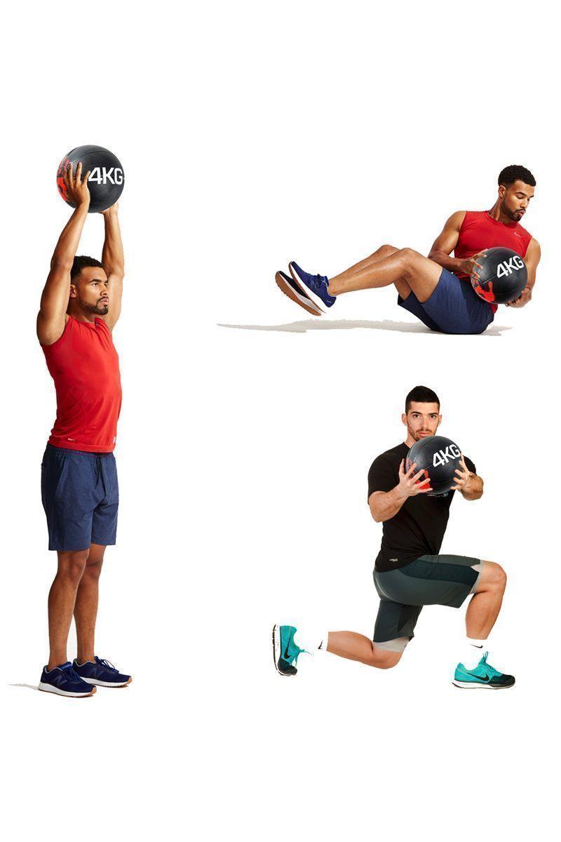 Balón Medicinal 4 Kg Ejercicios Negro-54