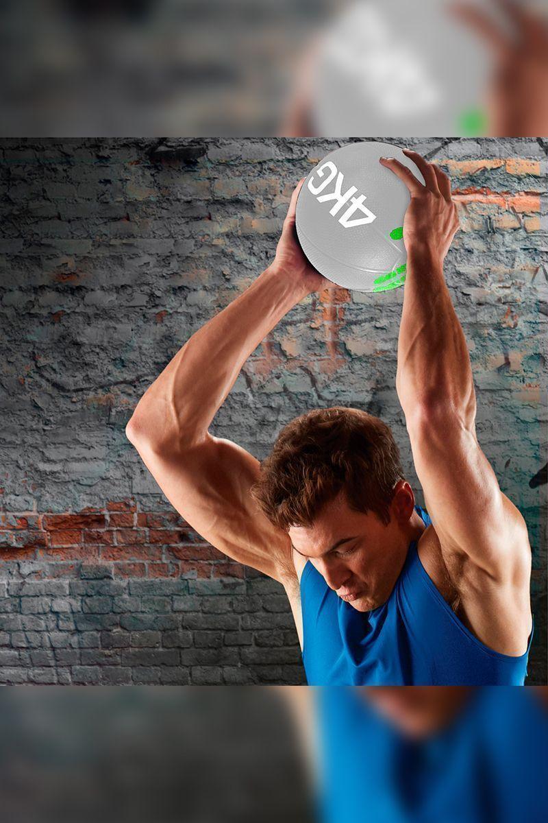 Balón Medicinal 4 Kg Ejercicios Negro-11