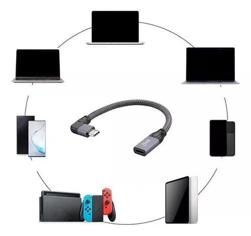 Cable Alargador Extensión Usb 3.2 Tipo C / 20cm / 20mbps-4