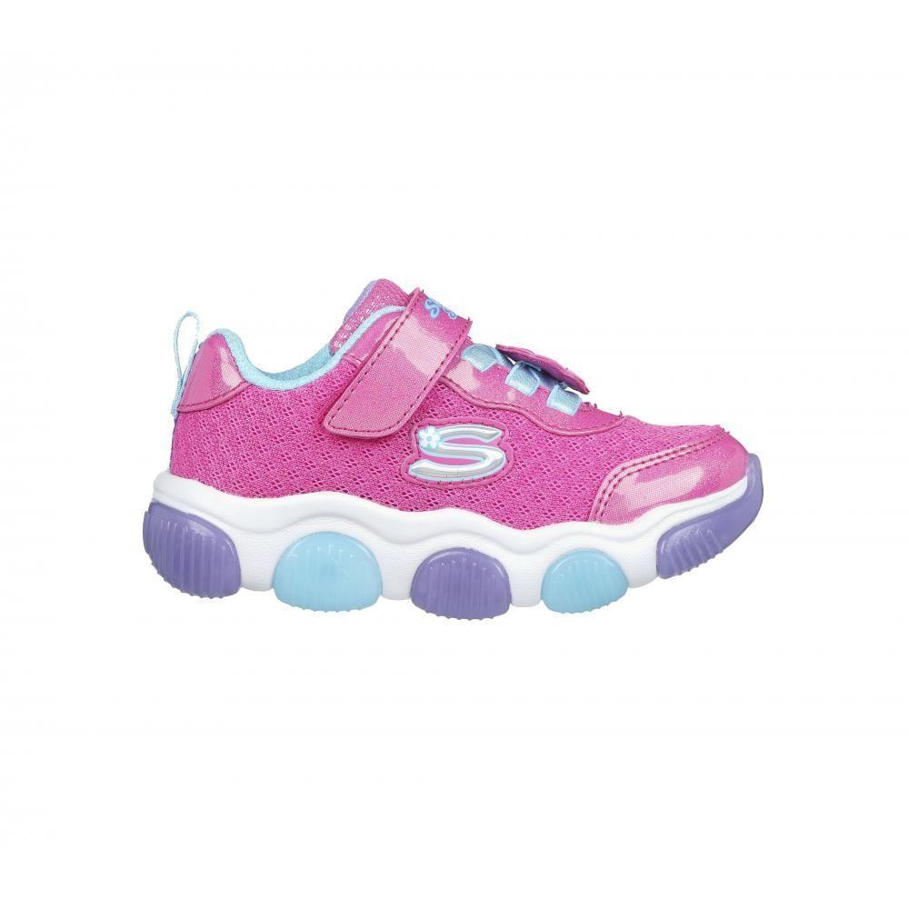 Zapatilla Niña Mighty Glow Rosado Skechers-4