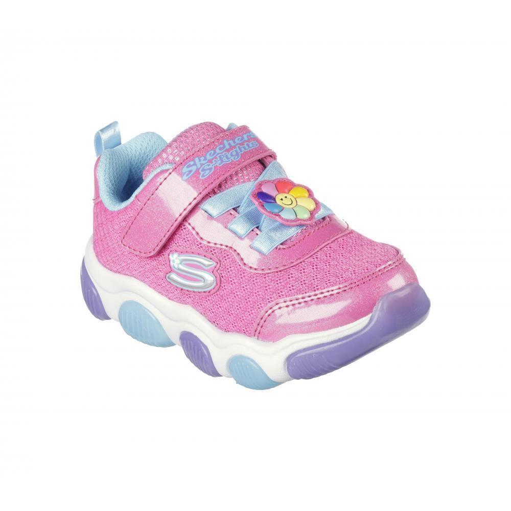 Zapatilla Niña Mighty Glow Rosado Skechers-0
