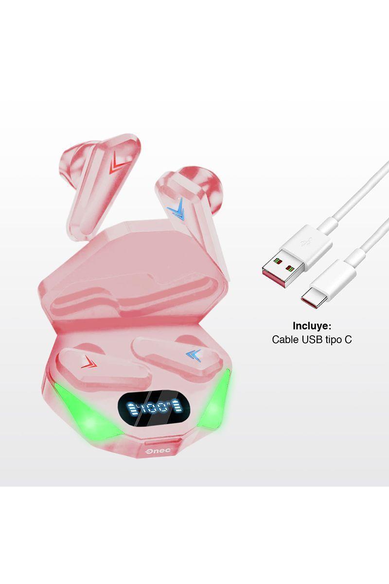 Audífonos Earbuds Reisen R1 TWS Rosado-5