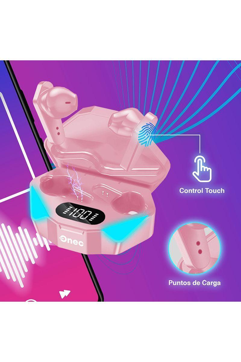Audífonos Earbuds Reisen R1 TWS Rosado-2
