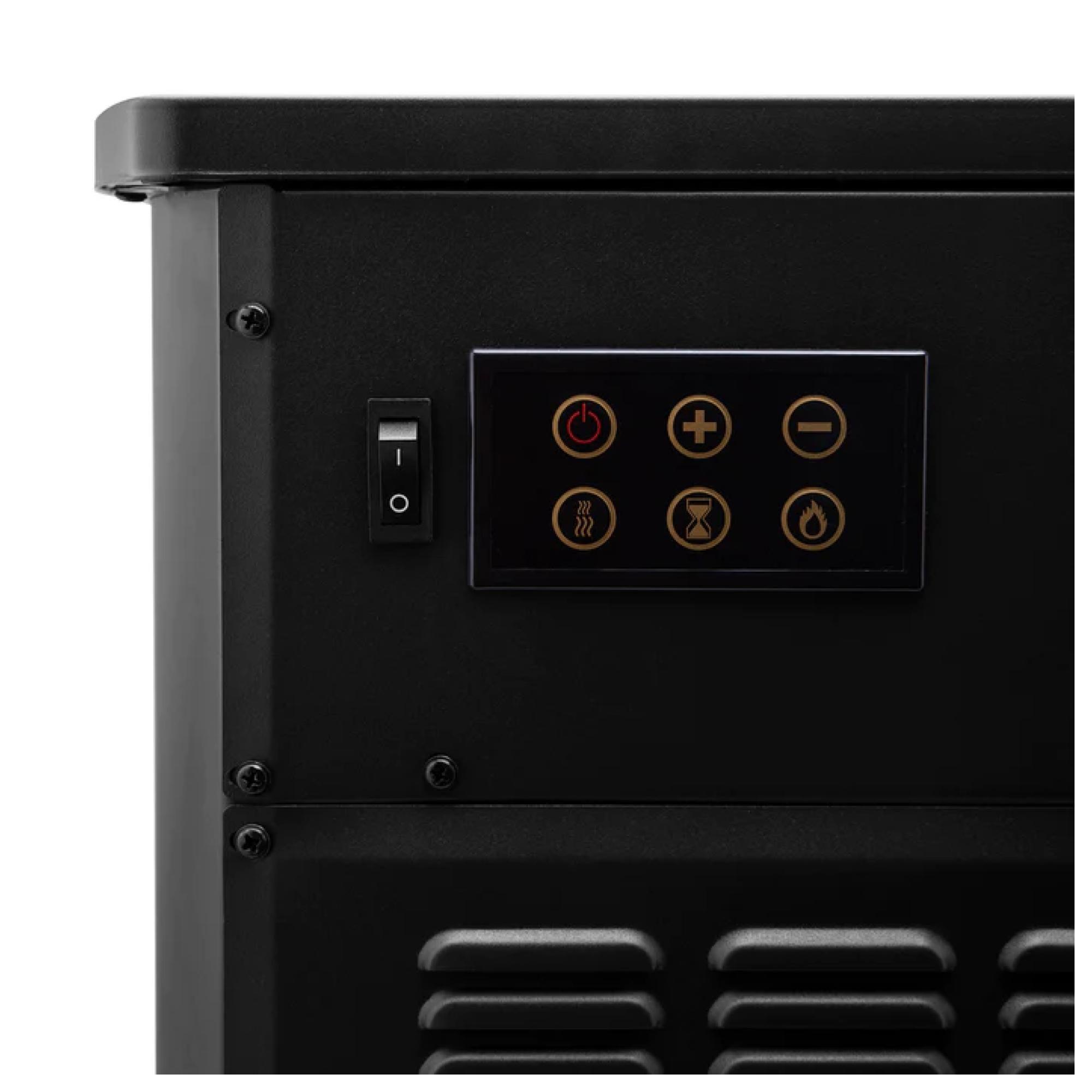 Calefactor Estufa Chimenea Electrica 1750W LED Negro KCE-2120L Kendal-4