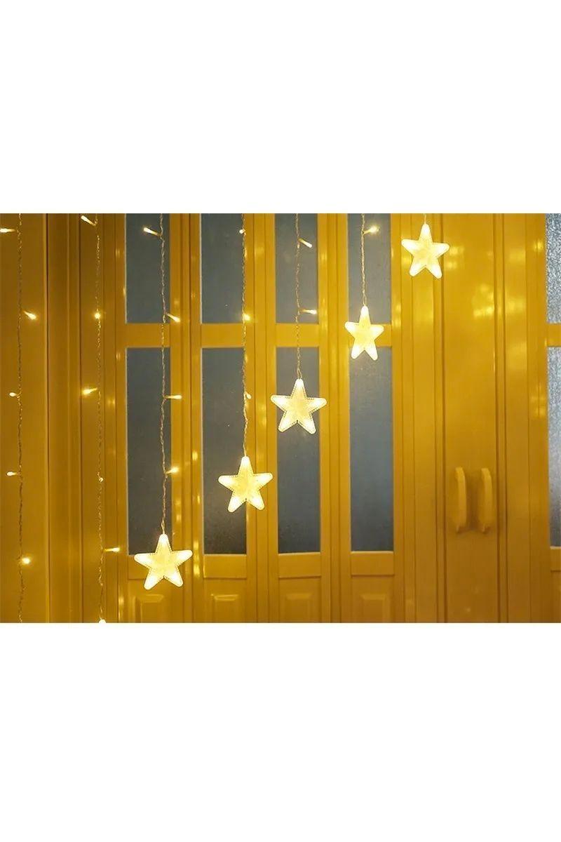 Guirnalda Estrellas Cascada Calidad 16 Estrellas Navidad-3