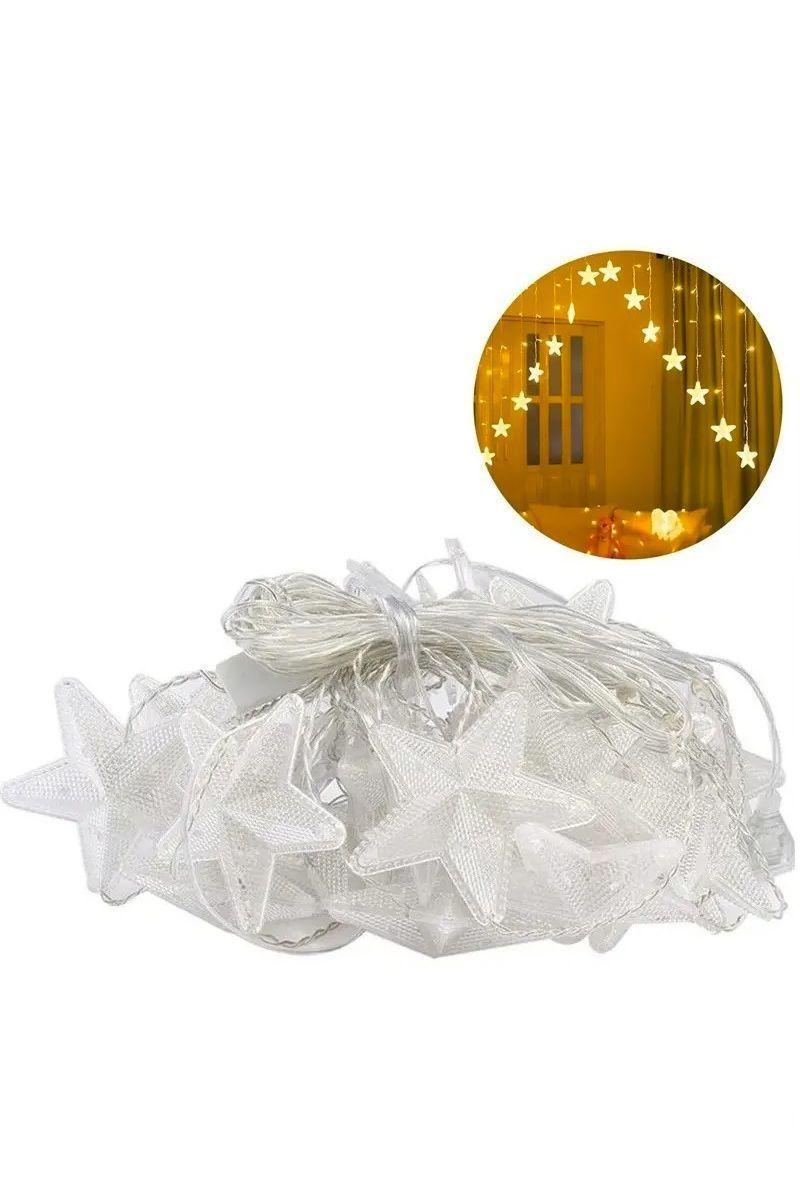 Guirnalda Estrellas Cascada Calidad 16 Estrellas Navidad-1