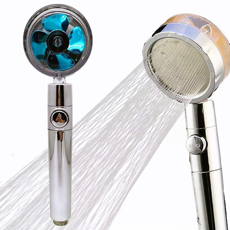 Cabezal De Ducha Turbo Alta Presión Ducha Hélice Ahorro De Agua-2