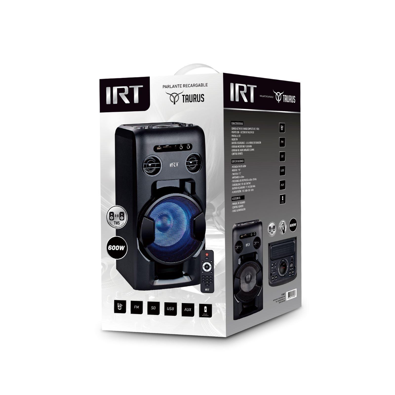 PARLANTE BLUETOOTH  8" IRT-2