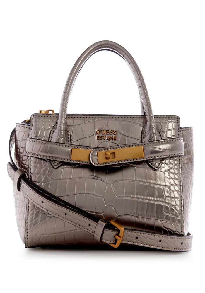 Mini Cartera Enisa Mini Satchel Pew Gris Guess-0