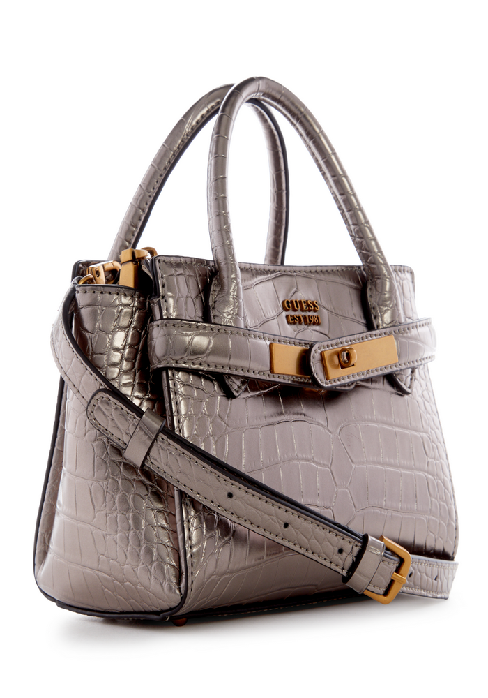 Mini Cartera Enisa Mini Satchel Pew Gris Guess-2