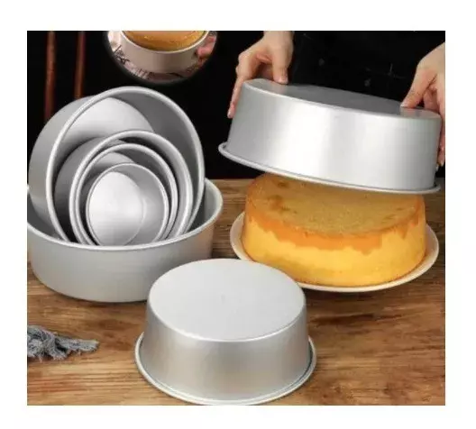 Pack X7 Molde Torta Moldes De Torta Molde De Queque Aluminio-3
