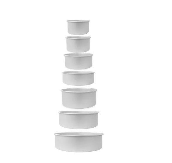 Pack X7 Molde Torta Moldes De Torta Molde De Queque Aluminio-0
