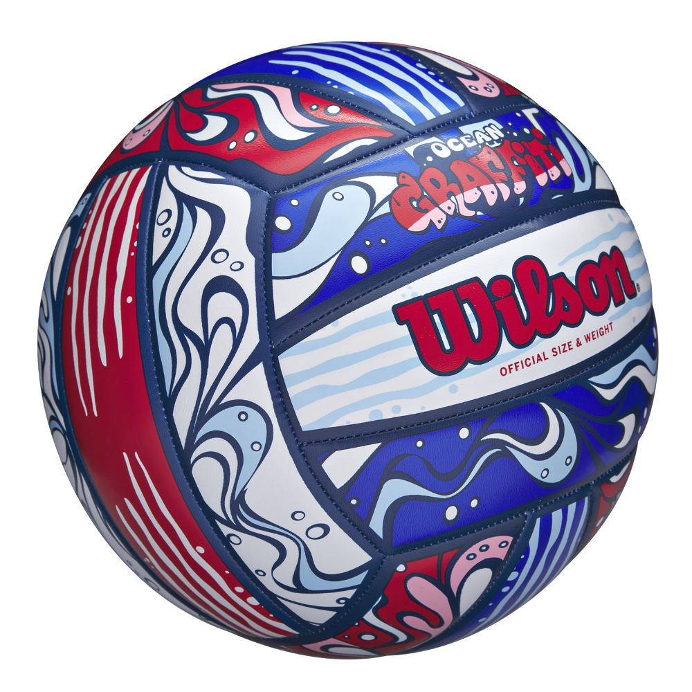 Balón Volleyball Ocean Graffiti Tamaño 5 Azul-2