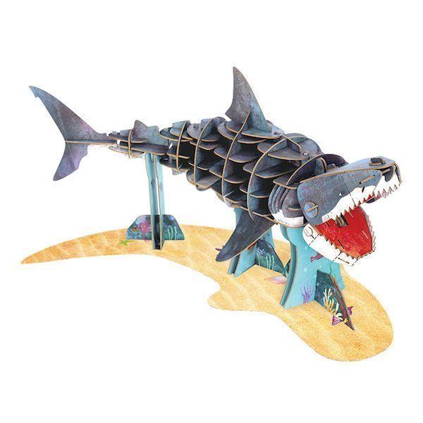 Puzzle Eco 3D Tiburon Blanco-3