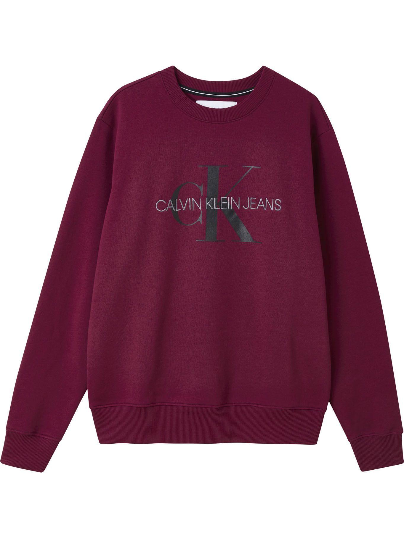 Polerón Monogram Burdeo Calvin Klein Hombre-0