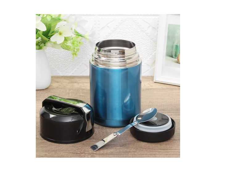 Termo De Comida Acero Inoxidable De 800 Ml + Cuchara-5