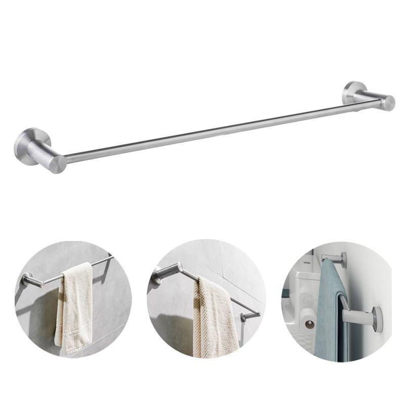 Porta Toallas Cromado Para Baño De 60cm Acero Inoxidable-0