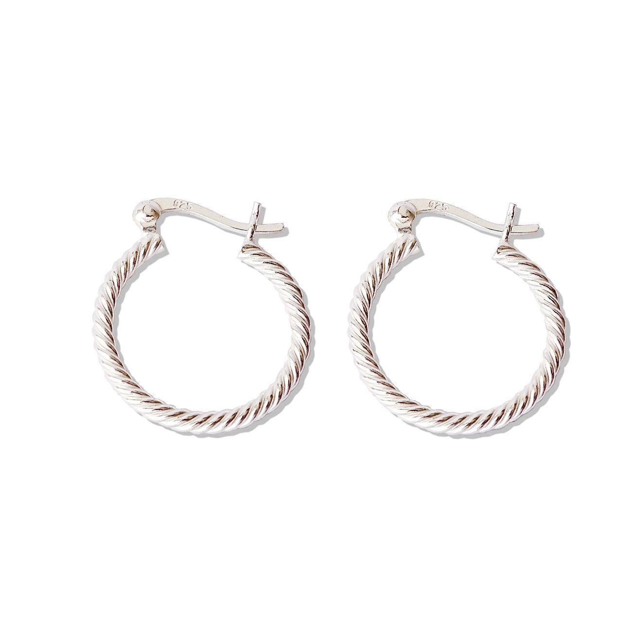 Aros de Plata Argollas Concón 2 cm - Mabelita-0