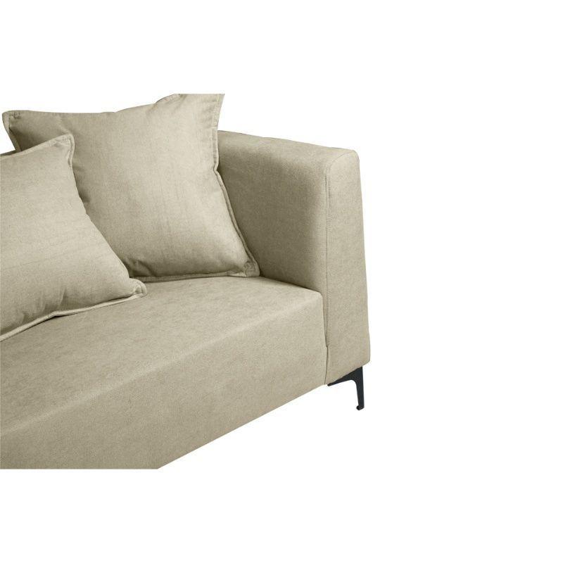 Sofá Cordelia Chenille Tipo Lino Beige 2 Cuerpos-2