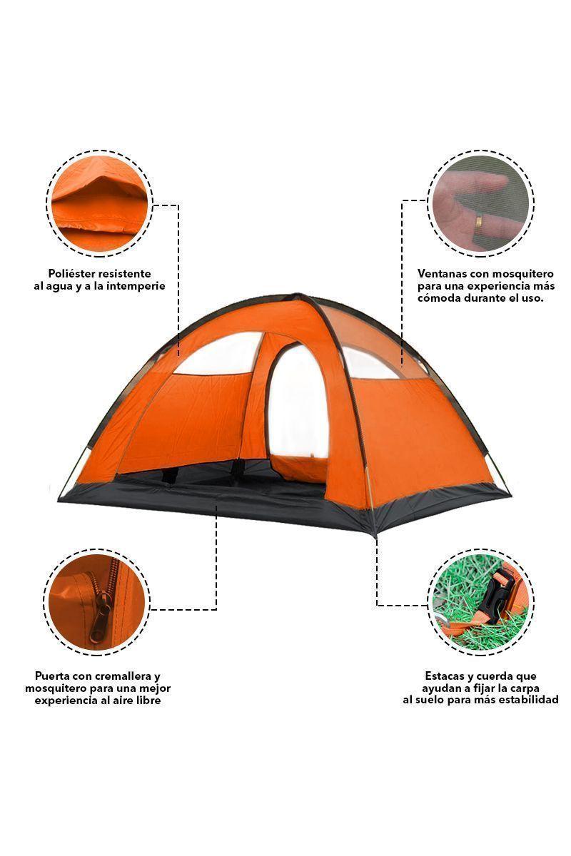 Carpa Camping Familiar 3 a 4 Personas Outdoor-48