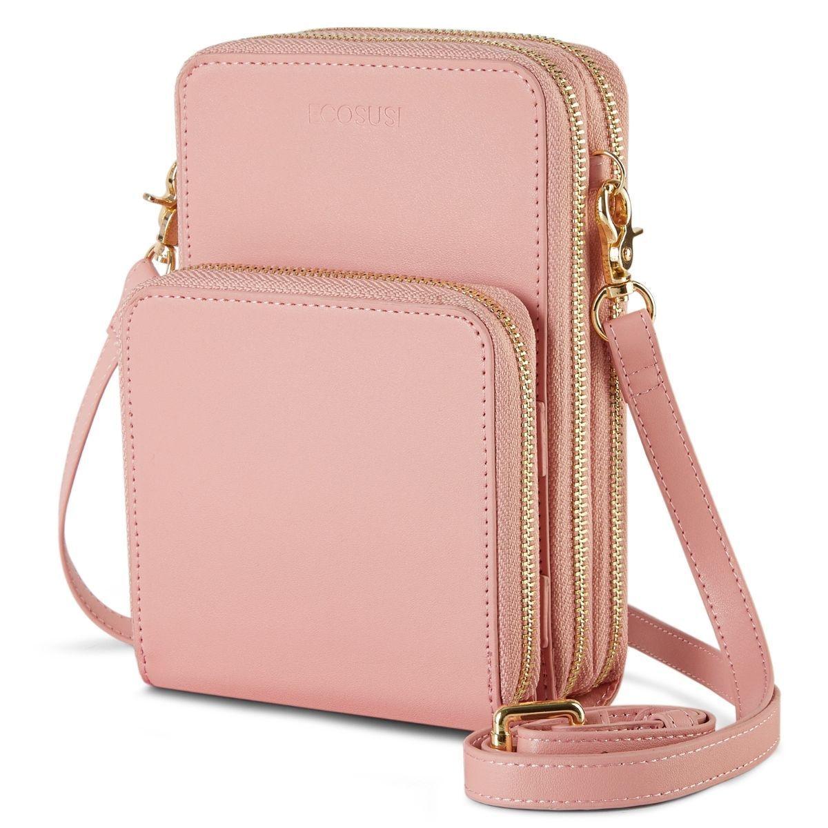 Ecosusi Bandolera Para Celular Con Cartera Desmontable - Rosado-0