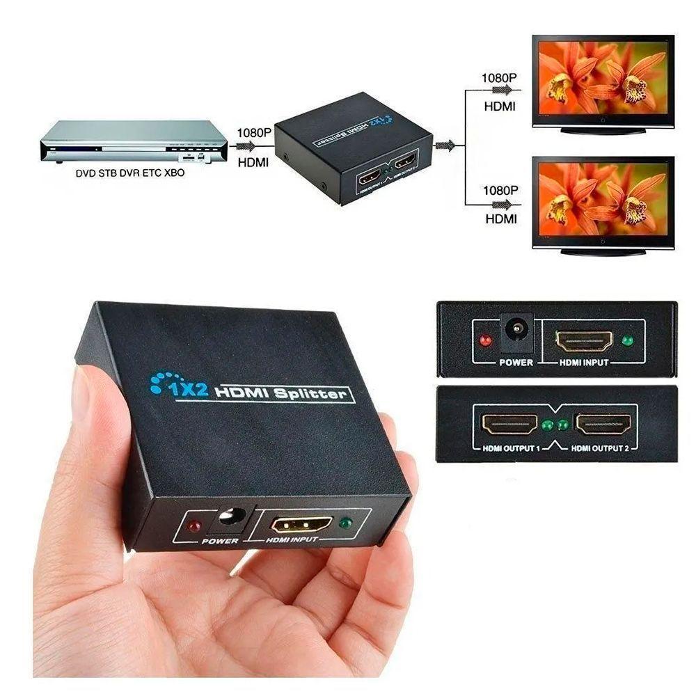 Splitter Amplifica 2 Salidas Hdmi Soporta 3D-2