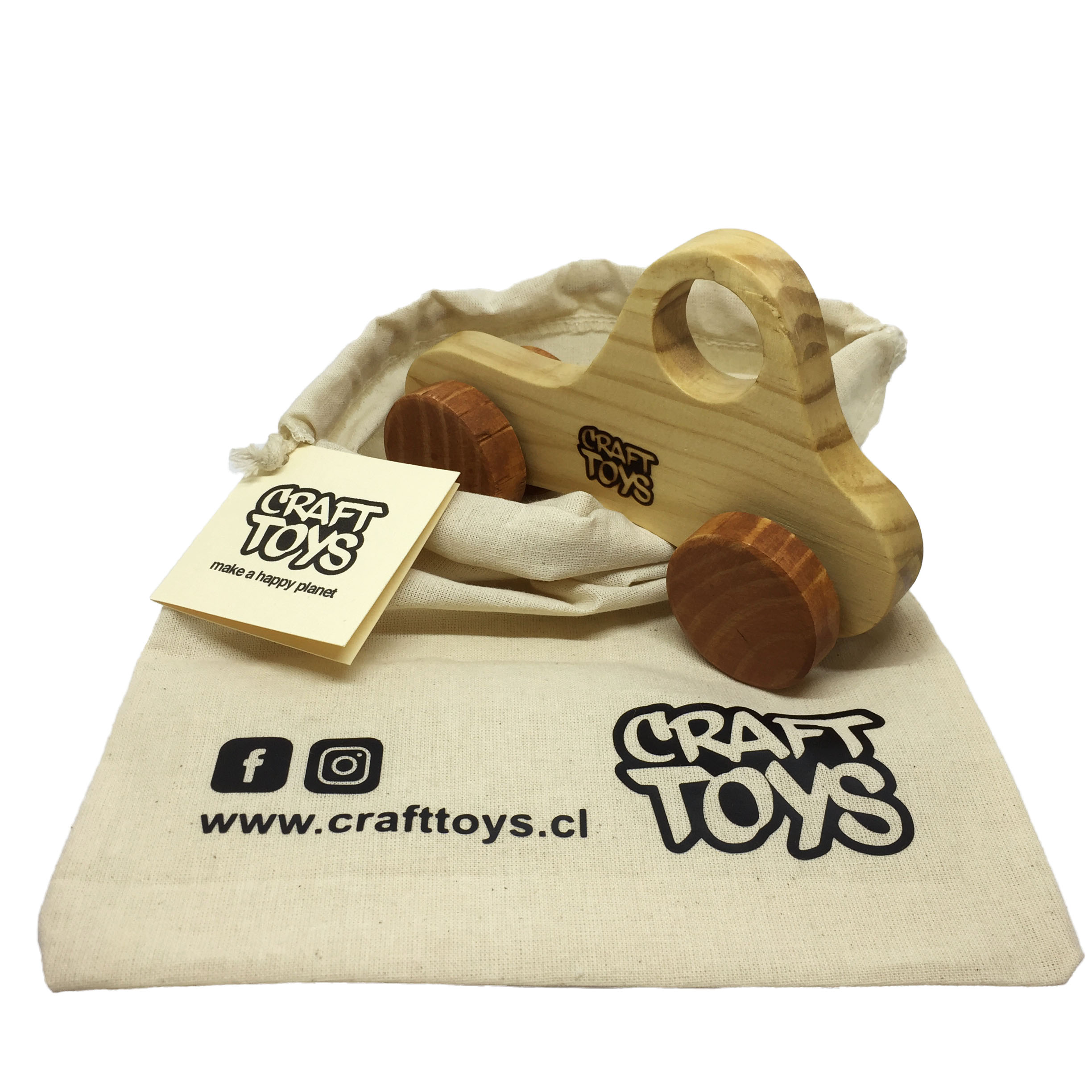 Juguete Camioneta De Madera CraftToys Natural-0