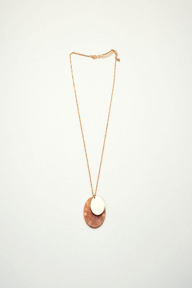 Collar Resina Círculo Dorado i-D-0