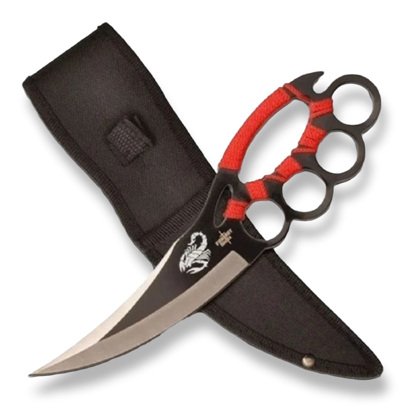 Cuchillo Manopla Cuerda Táctica Daga Paracaidista Am61-0