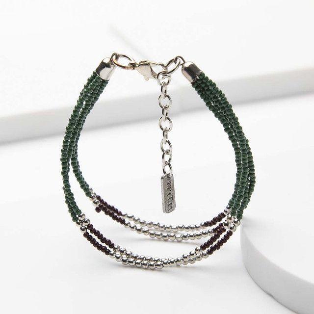 Pulsera Blanda Verde Alas Humana-0