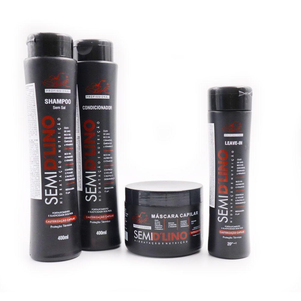 Kit Shampoo sin sal acondicionador mascara y crema pelo seco-1