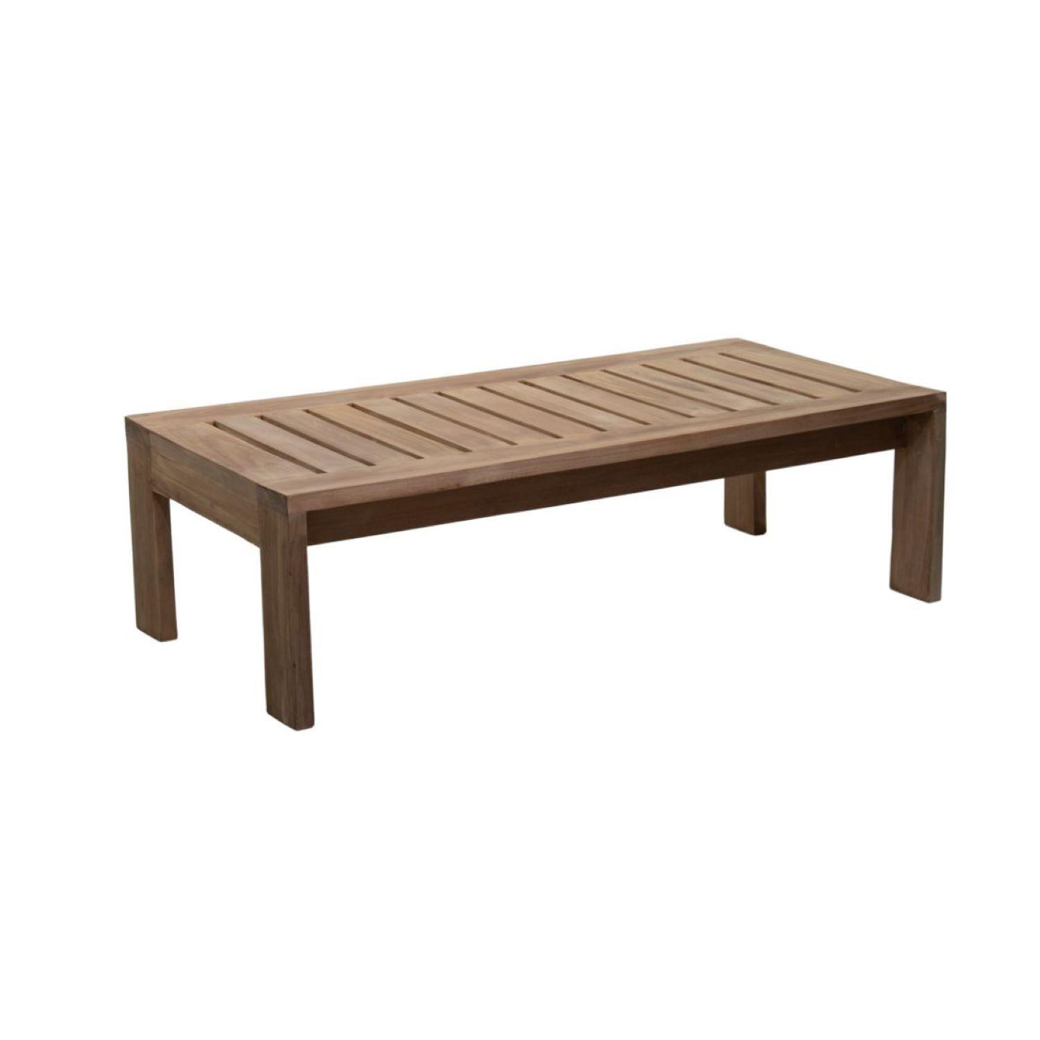 Mesa De Centro Presidenta Madera De Teca 120x60x35cm-1