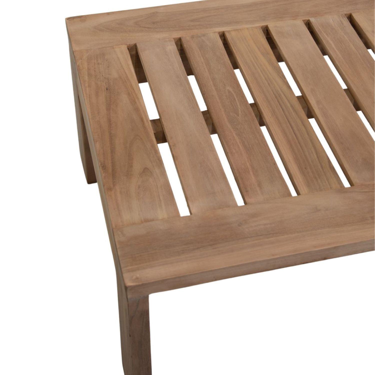 Mesa De Centro Presidenta Madera De Teca 120x60x35cm-2